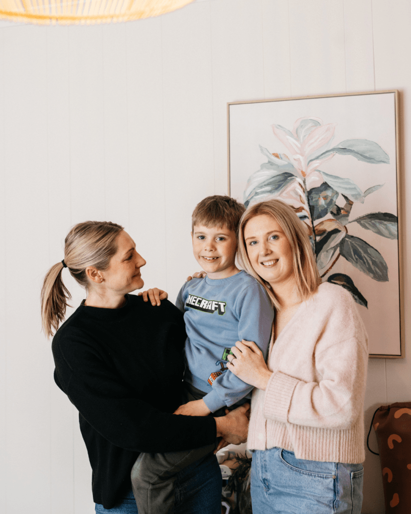 same sex foster carers with foster child