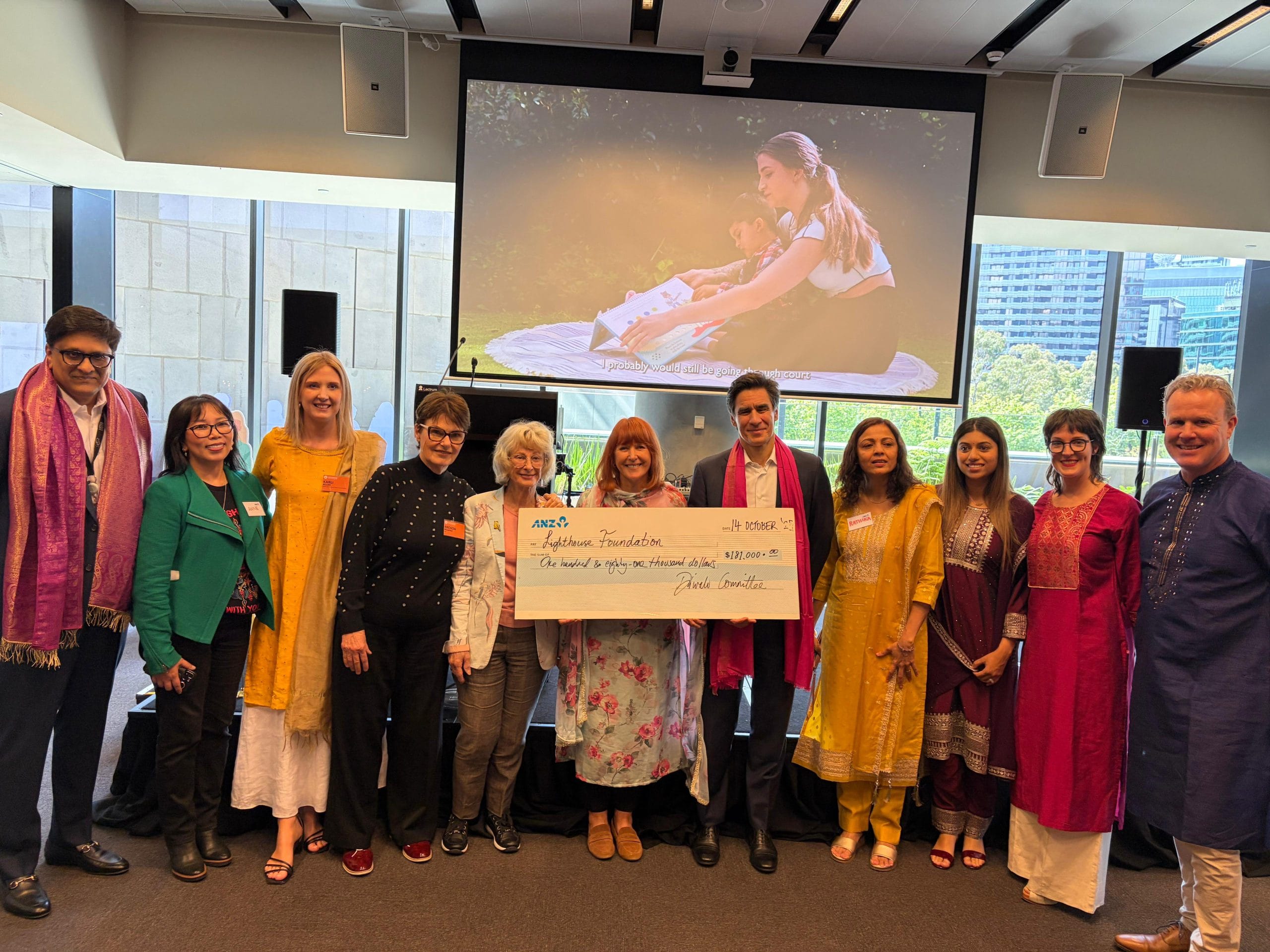 ANZ team, Lighthouse Foundation, Susan Barton AM, Nuno Matos